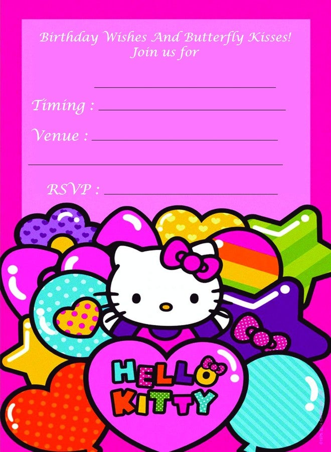 Askprints Birthday Metallic Card Invitations with Envelopes - Kids Birthday Party Invitations for Girls (25 Count) BPC-1234 - Image 1